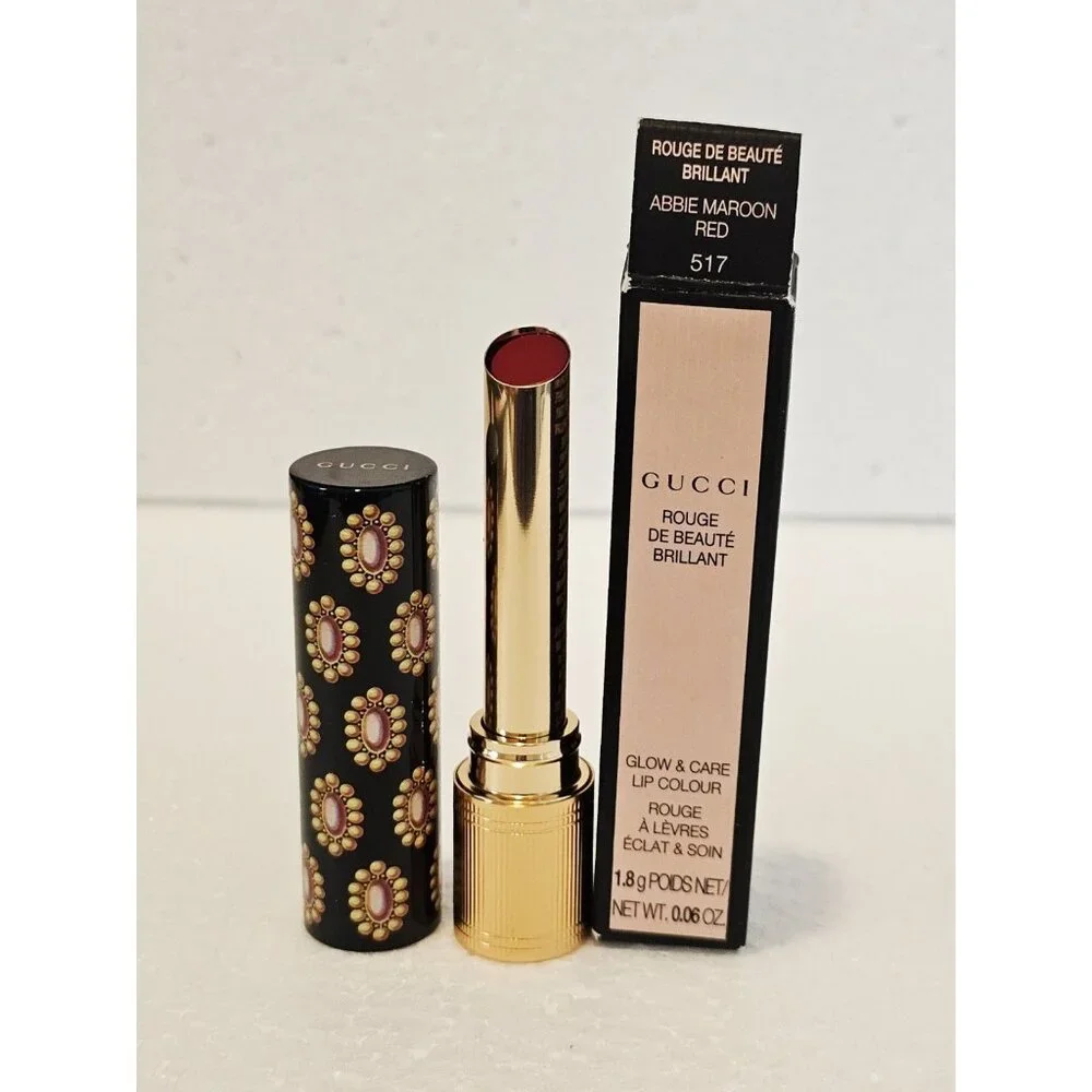 Gucci Rouge de Beauté Brillant Glow & Care Lip Colour in the shade 517